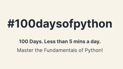100 days of Python